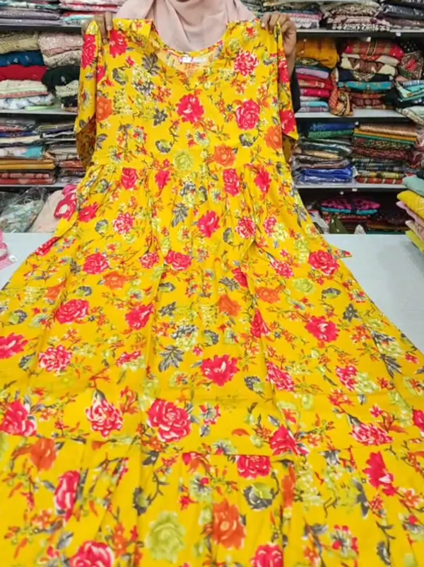 MG Heavy Rayon Long Maxi Gown | MG170